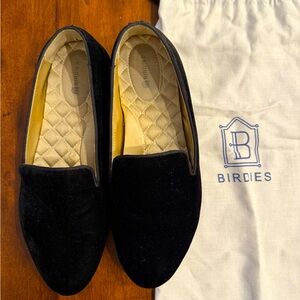 Birdies Black Velvet Loafer 8.5